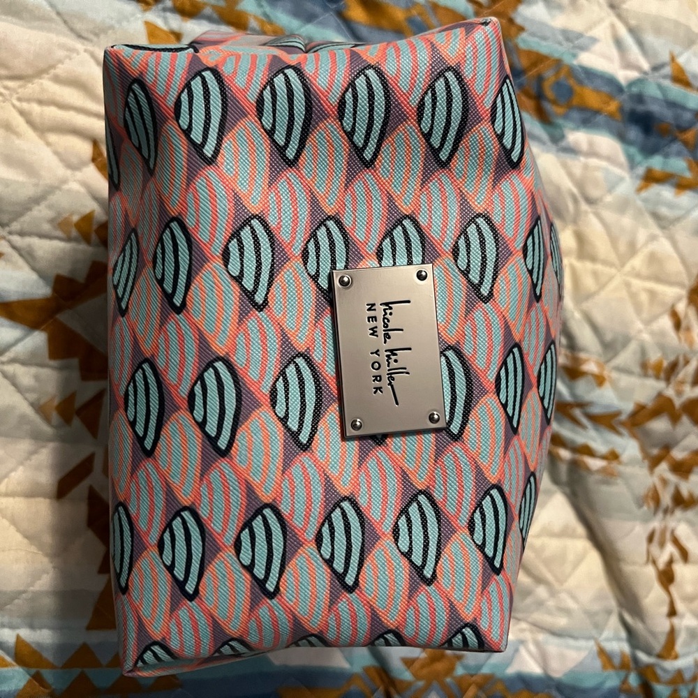 Nicole Miller Patterned Cosmetic Bag